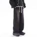 Men's Clothing Loose Fitting Straight Leg Trousers Men's Relaxed Fit Straight-Leg Jeans – Black Washed Denim With Drawstring Waist (S-3XL)_mkmklike.com