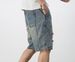 Men's Clothing Fashionable Casual Retro Ripped Denim Shorts Men's Loose Distressed Trendy Versatile Handsome Shorts_mkmklike.com