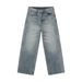 Men's Clothing Washed Distressed 3D Whiskered Texture Vintage Washed Wide-Leg Jeans – Relaxed Fit With Distressed Whisker Details, Timeless Blue Denim_mkmklike.com