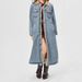 Women's Oversized Long Denim Jacket With Fleece Lining - Street Fashion Winter Coat_mkmklike.com