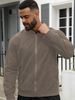 New Cross-Border Men's European And American Fashion Casual Hot-Selling Suede Lightweight Sweatshirt Jacket_mkmklike.com