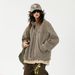 Vintage Washed Vintage Denim Jacket With Niche Design, Stand Up Collar Jacket Top_mkmklike.com