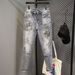 2025 Spring And Autumn Men's Jeans Heavy-duty Rhinestone Print Trendy Brand Stylish Casual Slim Fit Skinny Pants_mkmklike.com