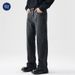 Nordmann Muqiu Clothing | Men' Jean Autumn Straight-Leg Slightly Flared American High Street Cleanfit Gradient Caual Long_mkmklike.com