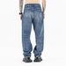 Men's Clothing Washed Damaged Cut Texture High End Straight Jeans Trendy Japanese Loose Wide Legs_mkmklike.com