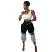 Women's Stretch Denim Flared Pants - Patchwork Bootcut Cropped Jeans (Light Blue) | Retro Streetwear & Casual Chic_mkmklike.com