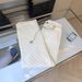 Fashion Checkered White Straight Leg Jeans For Women - Loose Fit High Waist Wide Leg Trousers With Flowy Hem_mkmklike.com