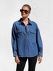Women's Clothing Denim Shirt For Women New Fashion Casual Versatile Double Pocket Loose Shirt_mkmklike.com