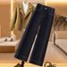 Clair Fleece-Lined Straight-Leg Jeans For Women 2025 New Elastic Trendy Narrow Loose Wide-Leg Pants_mkmklike.com