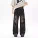 Style Washed Vintage Ripped Jeans For Men Spring Autumn Straight Loose Fit European And American High Street Vibe Long_mkmklike.com