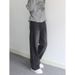 Nordmann American Retro Black Gray Jeans Men Loose Straight Casual Autumn Winter Trendy High Street Wide Leg Long Pants_mkmklike.com