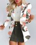 Women's Long Sleeve Blazers Streetwear Flower_mkmklike.com