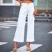 High Waist Wide Leg Jeans For Women - Stretch Denim Pants In 7 Colors (White/Grey/Navy/Green) | Comfortable & Trendy Streetwear_mkmklike.com