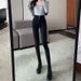 Black Gray High-waisted Jeans For Women, Autumn And Winter New Slim-fit Student Skinny Pencil Pants_mkmklike.com