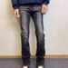 American Cleanft Washed Slim Fit Flared High Street Vibe Style Black And Gray 517 Jeans For Men And Women_mkmklike.com