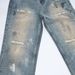 Streetwear Rhinestone Jeans For Men & Women – Vintage Washed Distressed Denim Pants With Embellished Crystal Studs (Loose Straight-Leg, Unisex)_mkmklike.com