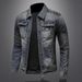 Men's Clothing Men's Slim Fit Denim Jacket Autumn Motorcycle Fashion Korean Style Casual Handsome Retro Clothes_mkmklike.com
