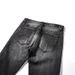 Men's Black And Blue High Street Motorcycle Patchwork Jeans Denim Fashion Casual Trousers_mkmklike.com