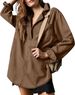 Women's Clothing V-Neck Denim Jacket – Trendy Long Sleeve Overshirt (Casual, Lightweight & Versatile Layering Piece)_mkmklike.com