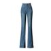 Women's Clothing Retro Flared Jeans High Waist Spring And Autumn Slim Elastic Long Legs Flared Pants Trousers_mkmklike.com