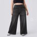 Slim-Fit High-Waisted Stretch Jeans For Women – Comfortable & Flattering Wide-Leg Pants (S-2XL, Light Blue/Dark Blue/Gray)_mkmklike.com