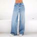 Women's Clothing High Waist Loose Wide Leg Jeans Mopping Jeans_mkmklike.com