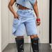 Women's Trendy Casual Denim Shorts 5 Point Pants Style Outing Shorts 88 In Stock_mkmklike.com