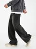 Men's Clothing Split Design Distressed Washed Jeans Autumn And Winter Loose Retro Slim Slightly Wide Trousers_mkmklike.com