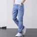 Men's Stretch Slim Fit Business Casual Jeans - Straight Leg Comfort Denim Pants For Office & Everyday Wear (S-2XL)_mkmklike.com