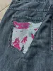Men's Jeans Pocket Colorful Pattern Baggy Washed Blue Wide-leg Jean 2026 Street Trend Versatile Style Daily Denim_mkmklike.com