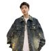 Men's Clothing Spring And Autumn High End And Cool Workwear Jacket Retro Ripped Top_mkmklike.com