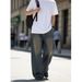 Men's Clothing Men's Loose Straight Leg Jeans European Style Minimalist Retro Color Washed Casual Trousers_mkmklike.com