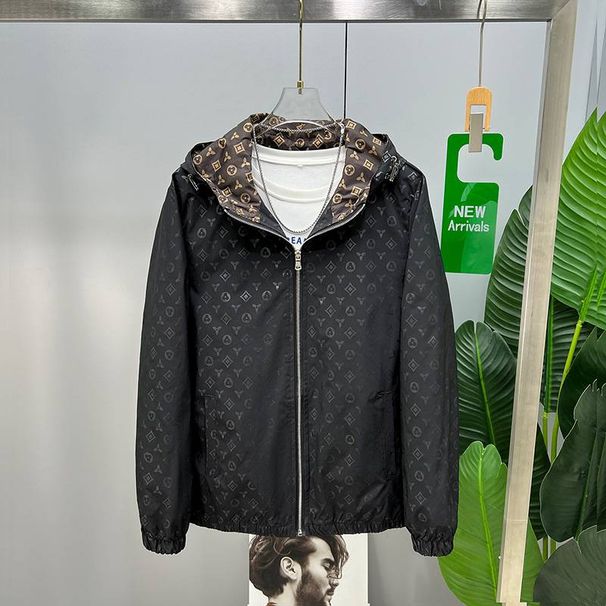 Men's Vintage Embossed Craft Stand-up Collar Motorcycle Denim Jacket Individual Fit Jeans_mkmklike.com