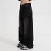 Men's Vintage Washed Relaxed Fit Wide Leg Jeans – 90s Grunge Streetwear With Oversized Silhouette_mkmklike.com