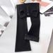 Fleece-Lined Thickened Black Flared Jeans For Women High Waist Slimming Versatile 2025 Winter New Style Horse Hoof Long_mkmklike.com