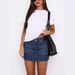 Retro Stretch Denim Mini Skirt For Women – High Waist Slim Fit Vintage Washed Denim Skirt (S-Xl, Dark Blue/Light Blue/White/Black)_mkmklike.com