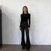 European And American Retro Washed Flared Jeans For Women, Casual Straight-leg Denim Pants,_mkmklike.com