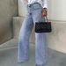 Women's Clothing Vintage Wash Denim Jeans For Women – Multi-Button Detail Straight Leg (S-XXL)_mkmklike.com