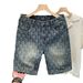 Men's Clothing High Quality Thin Denim Shorts For Men American High Street Style Five Point Pants New Summer Half Length Pants_mkmklike.com