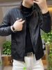 Autumn New Luxury Business Casual Stand Collar Men's Fashion Versatile Simple Solid Color Thin Jacket_mkmklike.com