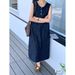 High End Temperament Sleeveless Camisole Washed Denim Vest Skirt, Summer Loose And Age Reducing Korean Version Dress_mkmklike.com