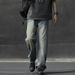 Men's Distressed Straight-Leg Jeans – Korean Streetwear Style, Relaxed Fit, Vintage Wash, Wide-Leg Casual Denim Pants (Fall, Urban Fashion)_mkmklike.com