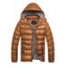 Men's autumn and winter cotton-padded jacket men stand collar men slim warm men cotton-padded jacket jacket_mkmklike.com