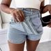 Women's Clothing A Line High Waist Summer Irregular Wide Leg Pants Summer Slim Jeans Skirt_mkmklike.com