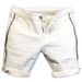 Men's Slim Fit Patchwork Denim Shorts Casual Streetwear 5 Inch Inseam Stretch Comfort Summer White And Black_mkmklike.com