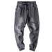 Men's Clothing Loose Elastic Waist, Work Wear, Cuffs, Casual Harem Pants_mkmklike.com
