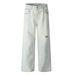 Punk Light Washed Vintage Jeans Men's Ripped American Street Style Loose Wide-Leg Straight Pants_mkmklike.com