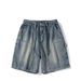 Men's Clothing Workwear Denim Shorts Versatile Washed Frosted Retro Trend Fashion Straight Pants_mkmklike.com