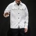 Men's Distressed Embroidered Denim Jacket – Oversized Japanese Streetwear Style (White/Pink/Red/Black, M-5XL)_mkmklike.com
