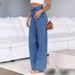 High-Waisted Stretch Wide Leg Jeans For Women – Comfortable Office & Casual Denim Pants (XS-6XL, Dark Blue/Light Blue/Gray/Black/White)_mkmklike.com